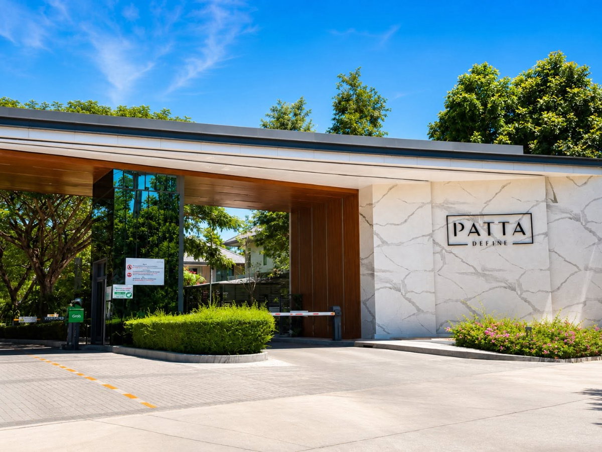 รูป บ้านเดี่ยวหลังมุมในโครงการ patta define เงียบสงบปลอดภัย ใกล้โรงเรียนศรีสุวิชมีพื้นที่สวยหย่อมข้างบ้าน ถูกสุดต่อตารางวาในโครงการ - รูปที่ 2/45
