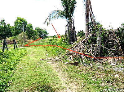 ที่ดิน นครนายก : ที่ดินว่างเปล่า 1384.5 ตร.วา เมืองนครนายก นครนายก 1.6M
