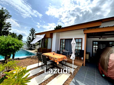 บ้านเดี่ยว ประจวบคีรีขันธ์ : บ้านเดี่ยวโมเดิร์น 3 ห้องนอน พร้อมสระว่ายน้ำส่วนตัว ใกล้ตัวเมืองหัวหิน
