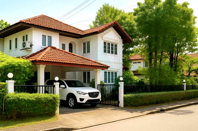 Houses for rent TRIAMUDOMSUKSANIMKLAO SCHOOL : 📌 For Rent 2-story House SAMMAKORN RAMKAMHANG 112 4 bedroom 3 bathroom