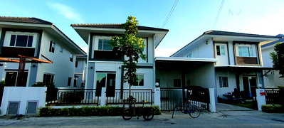 บ้านเดี่ยว สมุทรปราการ : ขายบ้านแฝด โครงการ แลนซีโอ คริป เทพารักษ์ - ตำหรุ 2 ชั้น 4 ห้องนอน 2 ห้องน้ำ