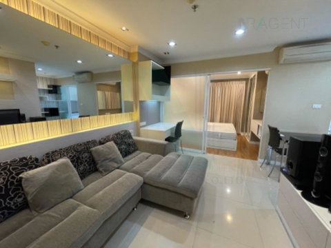 For rent Lumpini Place Rama 9 - Ratchada, 1 bedroom, 22nd floor, Building B, near MRT Rama 9.