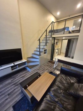 ชั้นสูง ใกล้ MRT 🏙️ (For Rent/ให้เช่า) Knightsbridge Space Rama 9 💵 22,000 THB (Duplex ,35 Sqm) ไนท์บริดจ์ สเปซ พระราม 9 - KSR9014