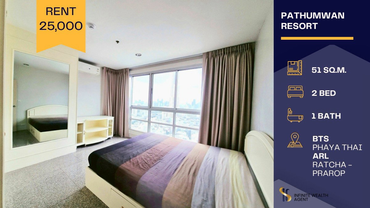 รูป 🌆 2BR ห้องโปร่งวิวเมือง 🤍 อยู่สบาย ฟีลอบอุ่น มินิมอล ✨ ใกล้ BTS Phaya Thai เดินทางง่าย เหมาะทั้งพักผ่อนและ WFH 💻 - รูปที่ 1/9