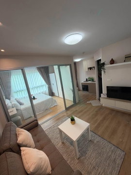 📌 For Rent Condo DCONDO RATTANATHIBET Building 1, Floor 4,1 bed room, Room size 28 sqm