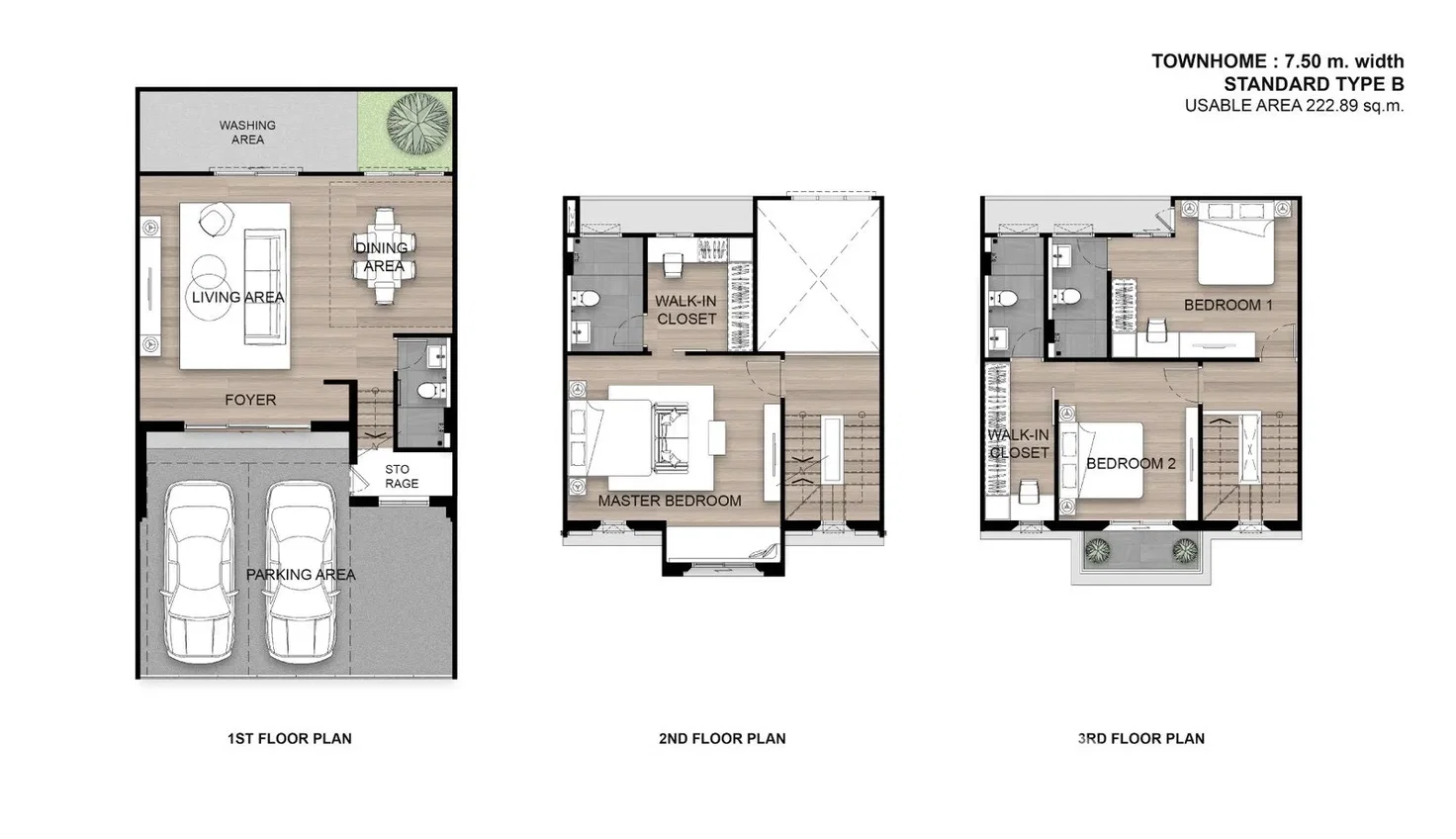 รูป บ้านเดี่ยวให้เช่า 3 ห้องนอน ในโครงการ กราวิเทีย พระราม2-ท่าข้าม 6598048 - รูปที่ 2/47