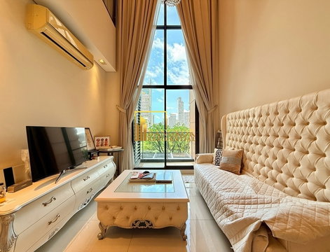 Villa Asoke | Elegant 2 Bedroom Duplex Condo Near MRT - BR61669CD