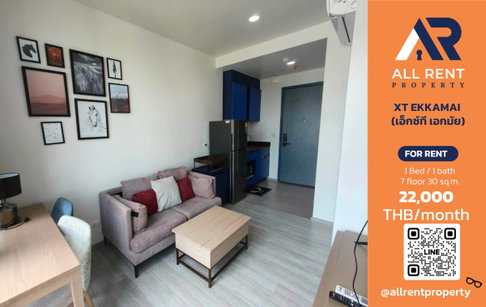 🔥 XT EKKAMAI ห้องสวย 30 ตร.ม. ใจกลางเอกมัย เพียง 22,000 บาท/เดือน พร้อมเข้าอยู่! 🏙️🚆