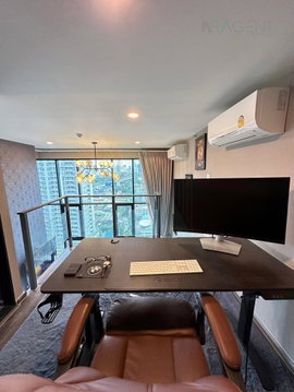 🚩 ให้เช่าคอนโด ไนท์บริดจ์ สเปซ พระราม 9 อาคาร 1 ชั้น 17 Duplex ขนาด 45 ตรม ใกล้ Central พระราม 9
