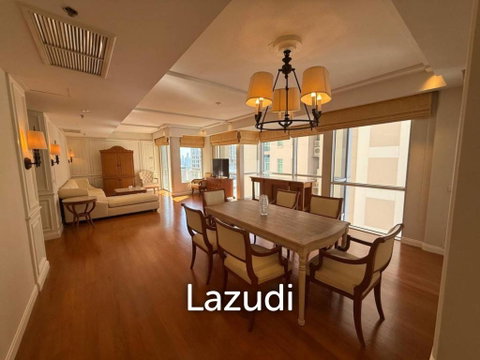 160.83 sqm High-Floor 2-Bed Condo at Langsuan Ville Lumpini Bangkok