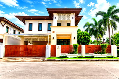 บ้านเดี่ยวให้เช่า : ให้เช่าบ้านเดี่ยวหลังใหญ่ หลังมุม ม.ปวีณวรรณ ใกล้ เจ ปาร์ค ศรีราชา