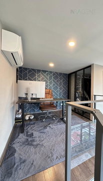 🔺 ให้เช่าคอนโด ไนท์บริดจ์ สเปซ พระราม 9 อาคาร 1 ชั้น 17 Duplex ขนาด 45 ตรม ใกล้ Central พระราม 9