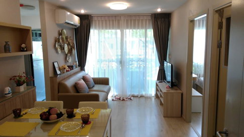 ให้เช่าคอนโด เอลลิโอ เดล เรย์ อาคาร E ชั้น 1 2 ห้องนอน ขนาด 45.00 ตรม ใกล้ โรงเรียนพูนสิน