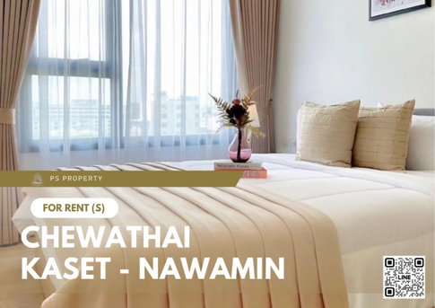 For rent ✨ Chewathai Kaset - Nawamin ✨ complete furniture and electrical appliances, near Major Ratchayothin.