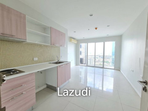 56.7 sqm 2-Bed Condo on 23rd Floor at The Mark Ratchada-Airport Link Makkasan Bangkok