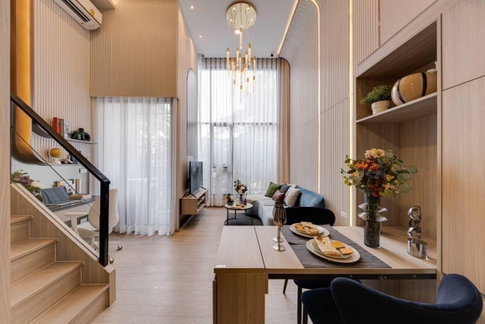 ขายดาวน์ คอนโด Origin Place Phetkasem ติด MRT ภาษีเจริญ 0 เมตร ตรงข้ามซีคอนบางแค 1 Bedroom Duo Space ชั้น 5 35.27 ตร.ม.
