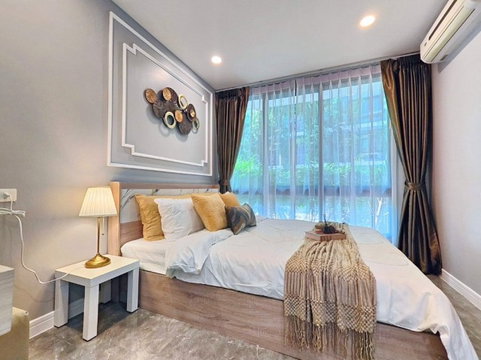 I Condo Sukhumvit 103, good location, Udomsuk 58, 31.27 sq m. MRT Sri Udom 780 m. BTS Udom Suk 3.1 km. Condo for rent, 1 bedroom, 1 bathroom.