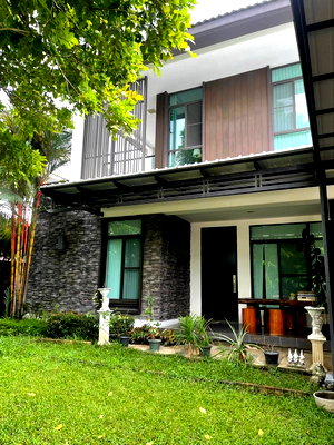 ขายบ้านเดี่ยว : SJB086🏡บ้านเดี่ยว 100 ตรว. ในโครงการมัณฑนา พื้นที่ใหญ่  หายาก พร้อมเข้าอยู่!ทำเลประชาอุทิศ 72