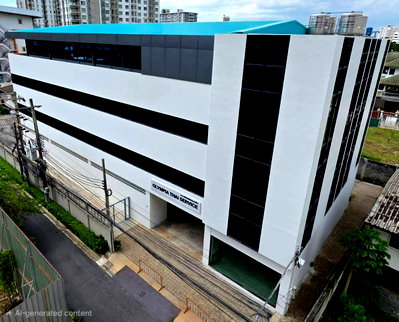 Office for rent :  F&B Shop space for rent, office space  Olympia Thai Service, near MRT Ratchadaphisek,  size 26.5 sq m, rent 13,250 Baht/month.