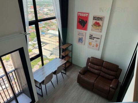 📌 For Rent Condo ORIGIN PLUG & PLAY NONTHABURI STATION Building 1, Floor 27,Duplex, Room size 331 sqm
