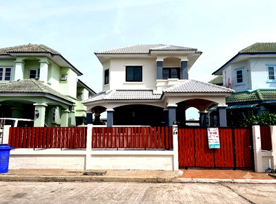 บ้านเดี่ยว รพ.กรุงไทย เวสเทิร์น : ขายบ้านเดี่ยว ม.เศรณี บ้านกล้วย ไทรน้อย แต่งใหม่ ขายถูก 2.69 ล้าน