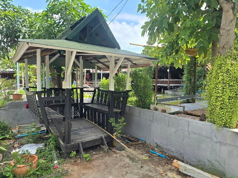 For rent, it's a one-story house. Baan Nai Suan (Bang Pla Resort), Bang Pla Subdistrict, Bang Len District, Nakhon Pathom Province