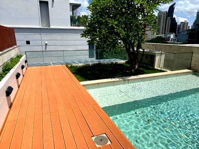 Townhouses for rent J Avenue Thonglor :  Private swimming pool, 5-story Luxury townhome, 349 Residence, 3 bedrooms, 3 parking spaces, near international school.