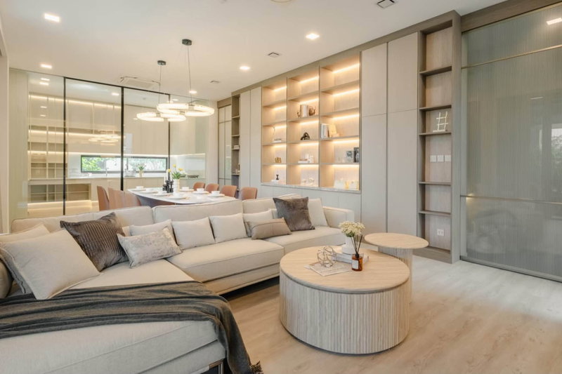 Houses for rent : Luxury detached house for rent, VIVE Krungthep Kreetha , house with private elevator, near Wellington College, ready to move in (H6934) 