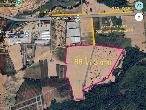 ขายที่ดิน ห้วยใหญ่ บางละมุง ทำเลศักยภาพ ใกล้เขต EEC