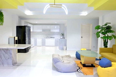 เช่าทาวน์โฮม กรุงเทพมหานคร : LTHC15991 - Pet Friendly Townhouse for Rent Thonglor | 5-Storey with Rooftop | Near BTS Thonglor | 70K/Month |