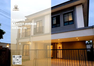 เช่าบ้านเดี่ยว เซฟวัน โก ศรีสมาน : บ้านเดี่ยวให้เช่า 📍 Passorn Rangsit-Avenue 📍 4 ห้องนอน 4 ห้องน้ำ เฟอร์นิเจอร์ และ เครื่องใช้ไฟฟ้าครบ 