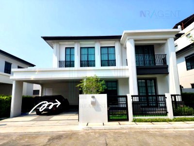 เช่าบ้านเดี่ยว ถนนกิ่งแก้ว : ให้เช่าบ้านเดี่ยว 2 ชั้น เศรษฐสิริ บางนา-สุวรรณภูมิ 4 ห้องนอน 4 ห้องน้ำ