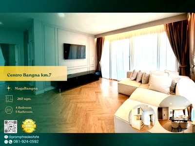 บ้านเดี่ยวให้เช่า : CD03778 - Centro Bangna km.7 : MegaBangna 