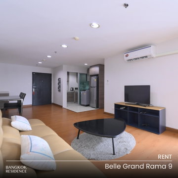 เช่าคอนโด 🌃 Belle Grand Rama 9 3นอน 102ตร.ม. 45k 🔥 ห้องสวย ราคาคุ้มค่า ใกล้ MRT พระราม 9 
