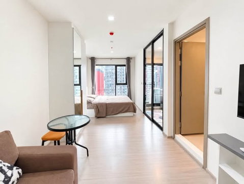 PFD-08846 Condo for rent, Life Asoke Hype, beautifully decorated, fully furnished, ready to move in, near MRT Rama 9 🏙️✨
