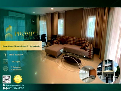 บ้านเดี่ยวให้เช่า : AB06062 - Baan Klang Muang Rama 9 - Srinakarin 