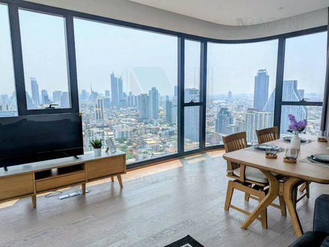 🎊 For Rent Condo ASHTON CHULA - SILOM Building 1, Floor 34,2 bed room, Room size 57 sqm