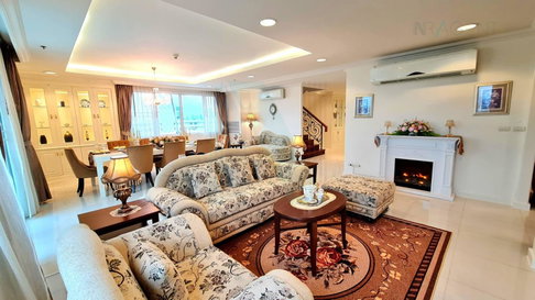 🚩 For Rent Condo PIYATHIP PLACE Building 1, Floor 22,Duplex 4 bed room, Room size 800 sqm