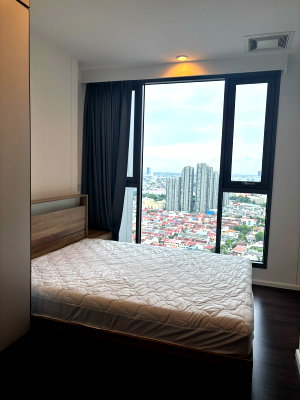 Condos for rent : P-55330 Whizdom Inspire Sukhumvit 1 Bed 30th Floor City View Fully Furnished Near BTS Punnawithi Line: @easythaihome 085-592-2897