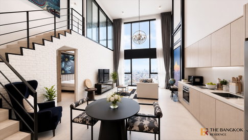 💟Duplex 2 ชั้น เพดานสูง วิวเมือง - The Lofts Silom 🚆ใกล้ BTS สุรศักดิ์