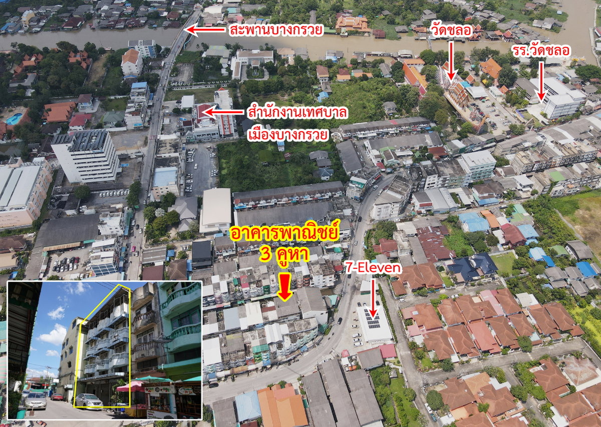 รูป ขายอาคารพาณิชย์ บางกรวย-ไทรน้อย วัดชลอ นนทบุรี - รูปที่ 3/16