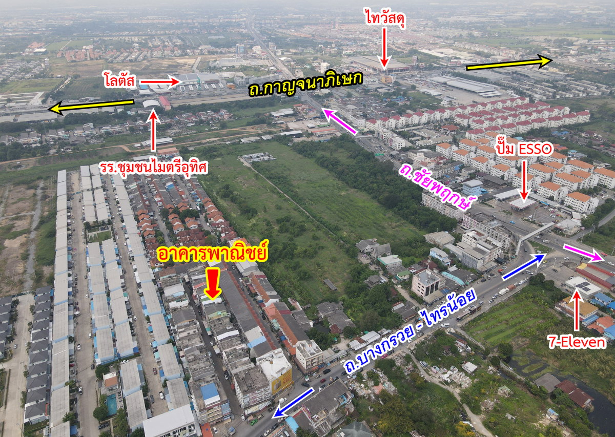รูป ขายอาคารพาณิชย์ ถนนชัยพฤกษ์ ใกล้วัดเล่งเน่ยยี่ บางบัวทอง นนทบุรี - รูปที่ 22/23