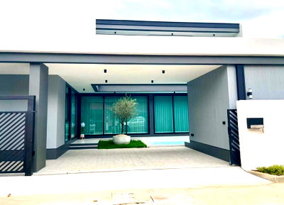 เช่าบ้านเดี่ยว พรีเมี่ยม เอาท์เล็ท เชียงใหม่ : Pool Villa2ชั้นในโครงการ ทำเลใกล้กาดฝรั่ง  #หางดง  - ราคา 60,000/เดือน   #AHD-V0104