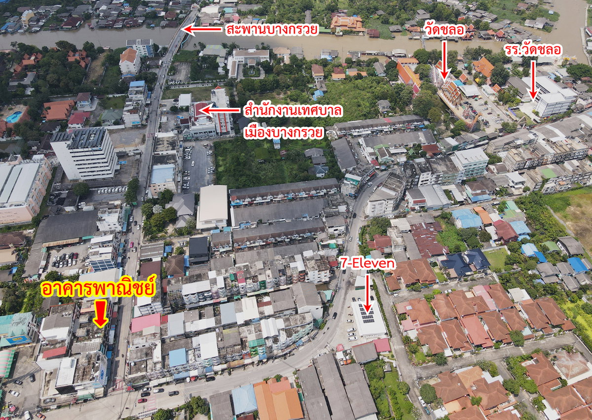 รูป ขายอาคารพาณิชย์ ซอยวัดชลอ บางกรวย นนทบุรี - รูปที่ 3/16