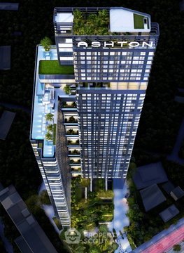 คอนโด 2 ห้องนอน ชั้น 43 63 ตร.ม. แอชตัน จุฬา สีลม ใกล้ MRT สามย่าน 100 ม. (ID 3124892)