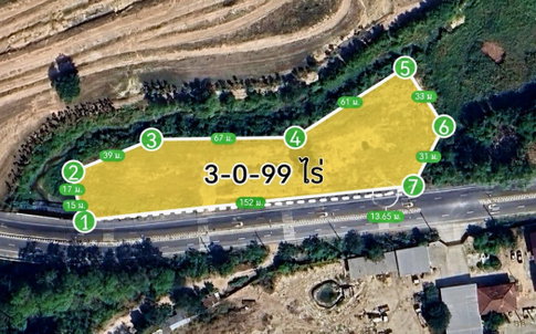 ขาย ที่ดิน ห้วยใหญ่ 3-0-99 ไร่  ผังส้ม ทำเลศักยภาพ  ติดถนน 4 เลน ใกล้ EEC