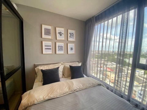 🟢Condo For Rent 🟢IDEO Mobi Sukhumvit Eastpoint Near BTS Bangna Fully-Furnished Type 1 Bedroom 1 Bathroom📱ADD LINE @572aurac