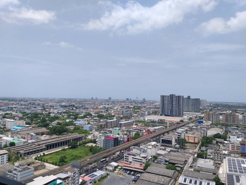 For Rent The Metropolis Samrong Condominium 2 Bedrooms 1 Bathroom 52 Sq.m.  on 30th Floor Rental Price 22,000 Baht/month