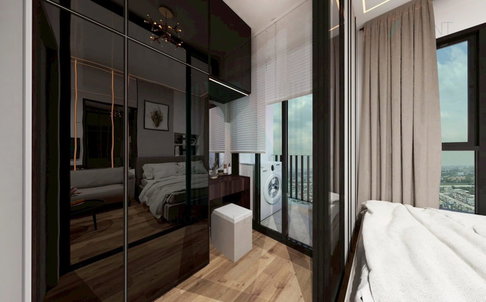 🔺 For Rent Condo THE ORIGIN PLUG & PLAY RAMINTRA Building 1, Floor 5,Studio, Room size 21 sqm