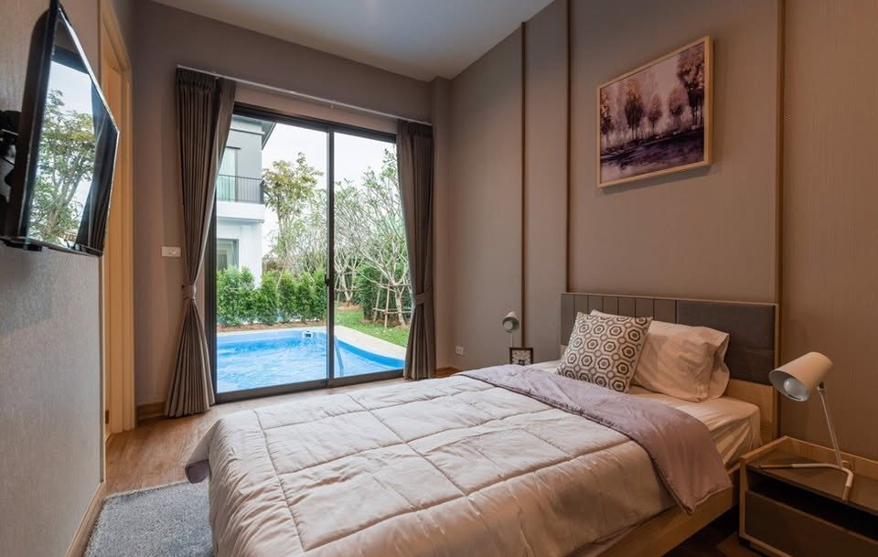 รูป 🔥 พูลวิลล่าหรู สไตล์ Modern Luxury | ปาล์มสปริงส์ พริวาโต้ (หางดง เชียงใหม่) T.063-6649056 - รูปที่ 9/12